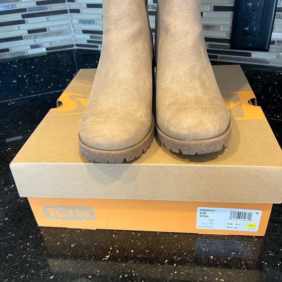 Korks Elsie Bootie 
Natural Faux Leather - Picture 2 of 7